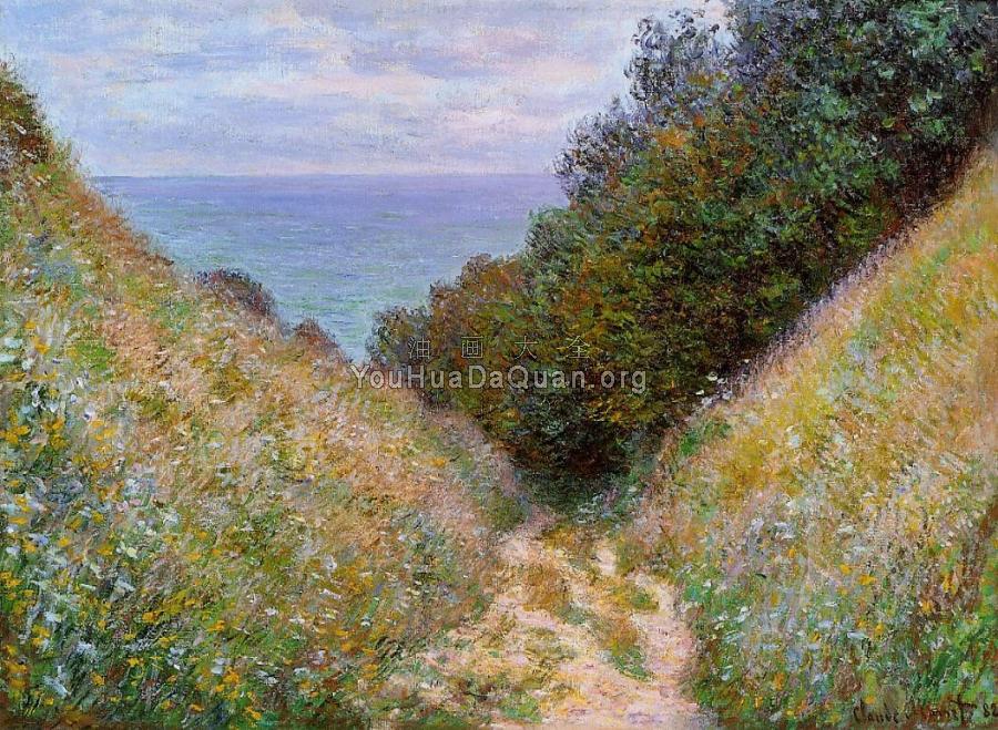 The Path at La Cavee, Pourville - 克劳德·莫奈